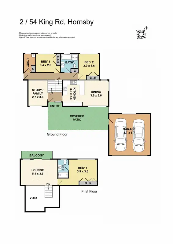Floorplan of Homely house listing, 2/54 King Road, Hornsby NSW 2077