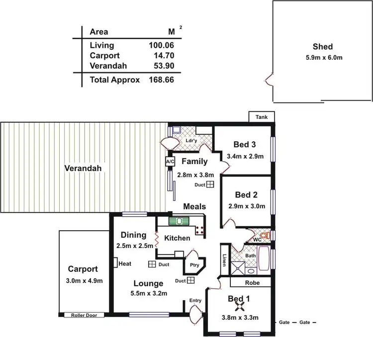 Floorplan of Homely house listing, 4 Window Road, Willaston SA 5118