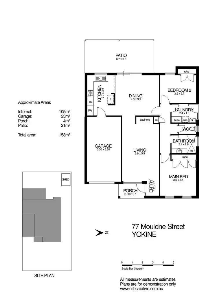 Floorplan of Homely house listing, 77 Moulden Avenue, Yokine WA 6060