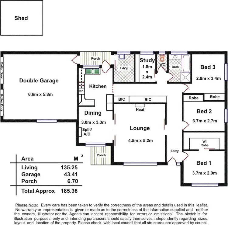 Floorplan of Homely house listing, 15 Mead Crescent, Melrose Park SA 5039