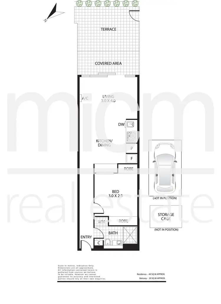Floorplan of Homely apartment listing, 311/89 Roden Street, West Melbourne VIC 3003
