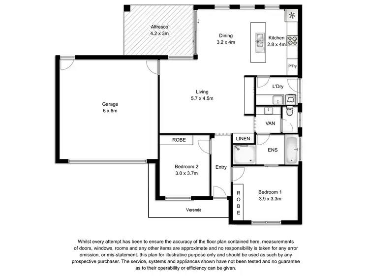Floorplan of Homely house listing, 2/16 Crouch Street North, Mount Gambier SA 5290