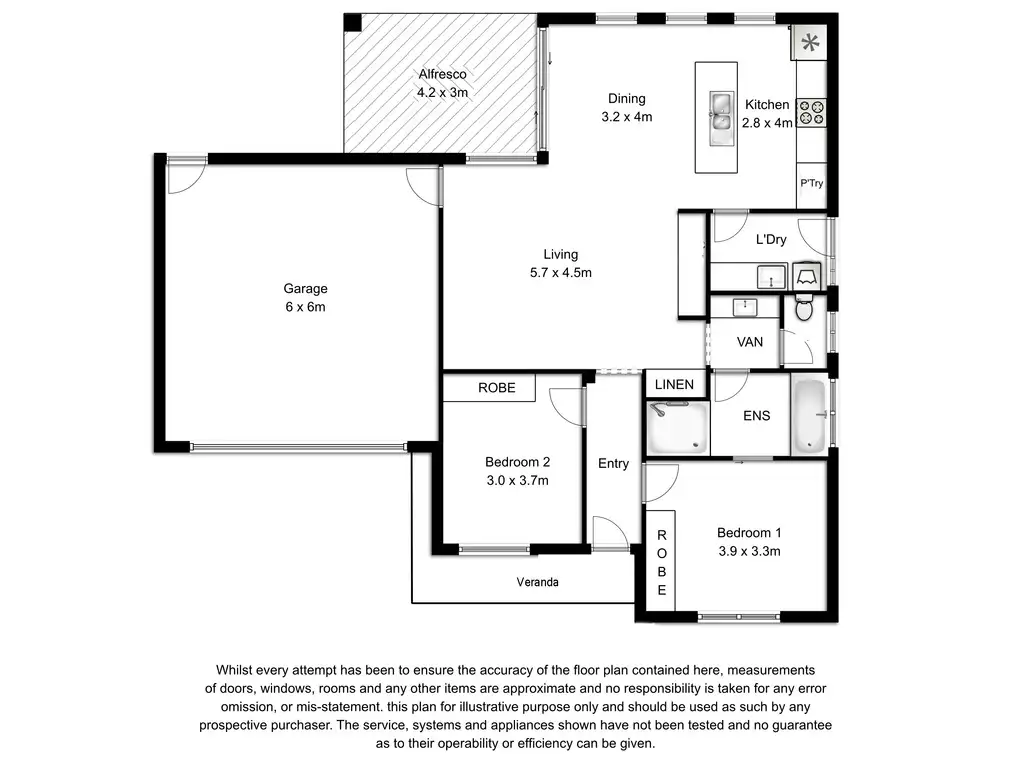 Floorplan of Homely house listing, 2/16 Crouch Street North, Mount Gambier SA 5290