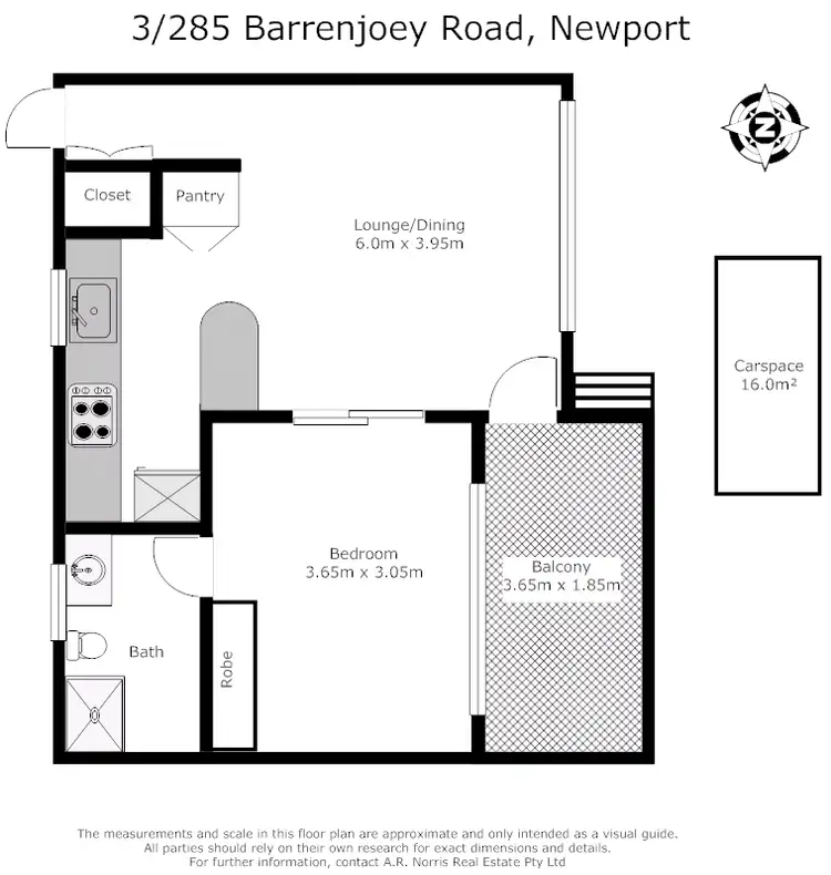 Floorplan of Homely unit listing, 3/285 Barrenjoey Rd, Newport NSW 2106