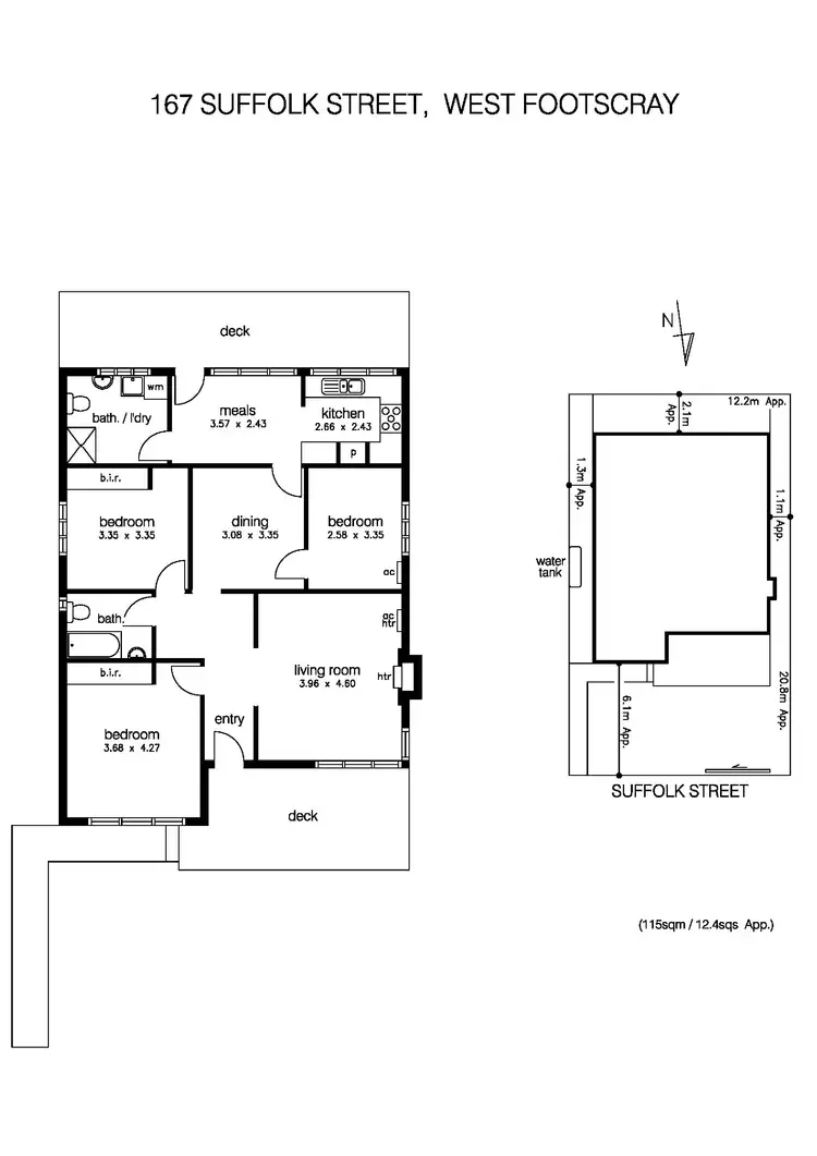 Floorplan of Homely house listing, 167 Suffolk Street, West Footscray VIC 3012