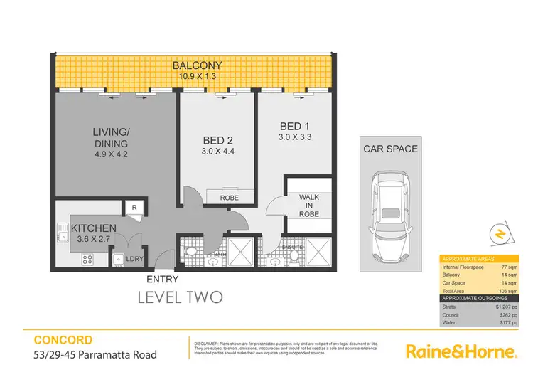 Floorplan of Homely apartment listing, 53/29-45 Parramatta Road, Concord NSW 2137