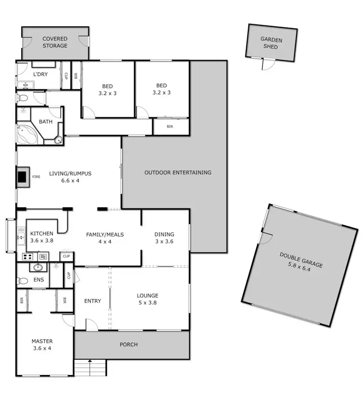 Floorplan of Homely house listing, 16 Glenauburn Court, Sunbury VIC 3429
