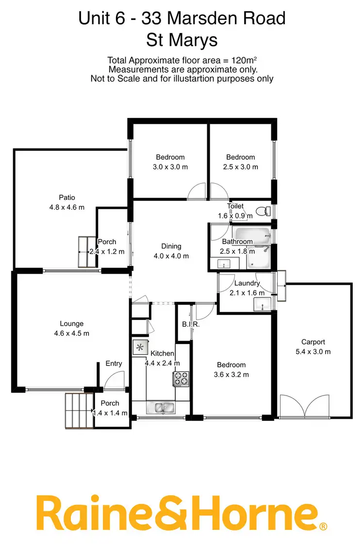 Floorplan of Homely villa listing, 6/33 Marsden Road, St Marys NSW 2760