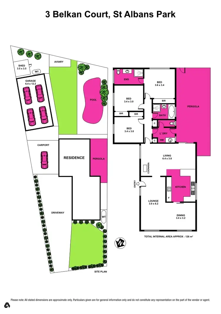 Floorplan of Homely house listing, 3 Belkan Court, St Albans Park VIC 3219
