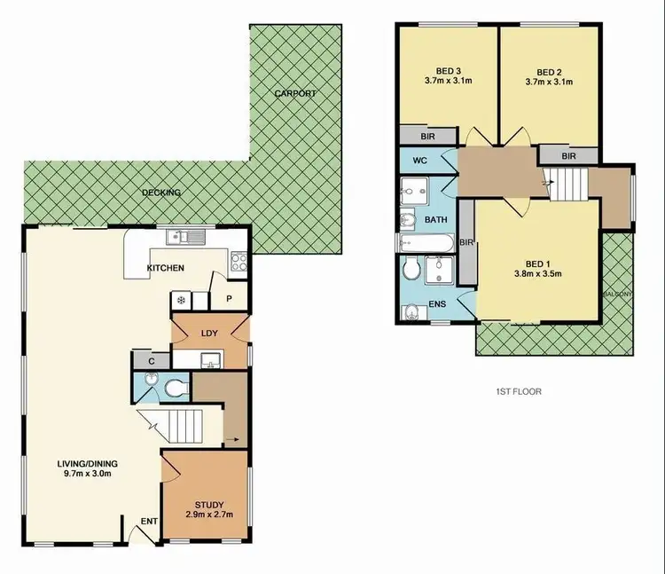 Floorplan of Homely townhouse listing, 7/3 Egret Court, Whittlesea VIC 3757