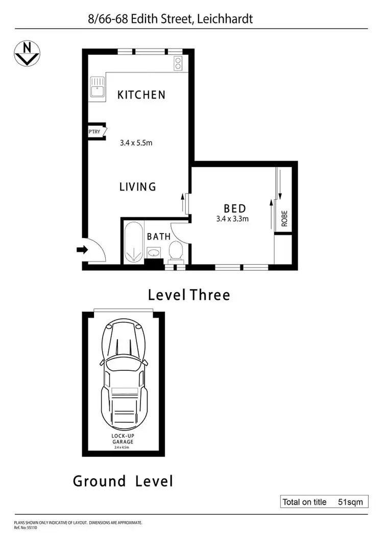 Floorplan of Homely apartment listing, 8/66-68 Edith Street, Leichhardt NSW 2040