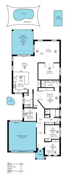 Floorplan of Homely house listing, 3a Harrow Street, Dover Gardens SA 5048