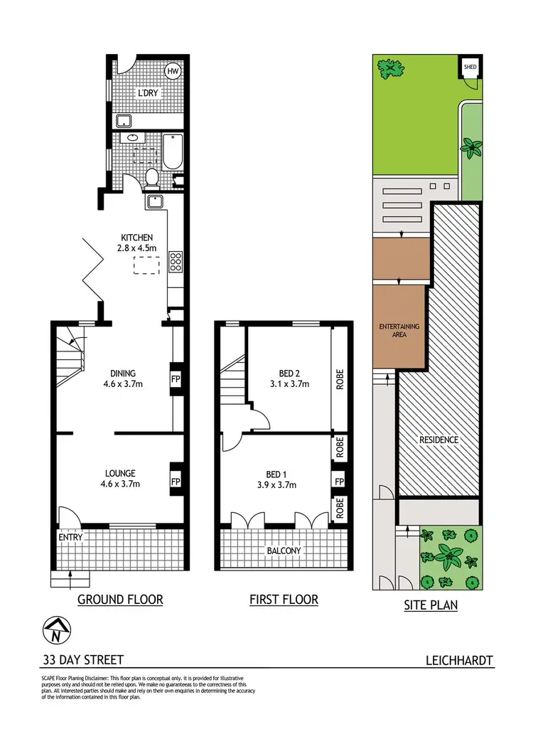 Floorplan of Homely house listing, 33 Day Street, Leichhardt NSW 2040