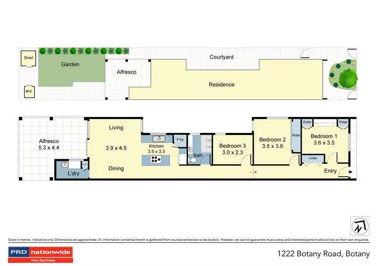 Floorplan of Homely semi-detached listing, 1222 Botany Road, Botany NSW 2019