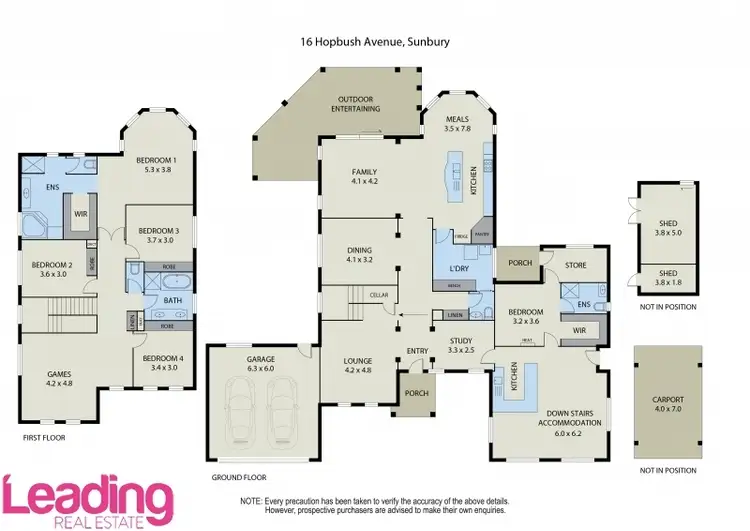 Floorplan of Homely house listing, 16 Hopbush Avenue, Sunbury VIC 3429