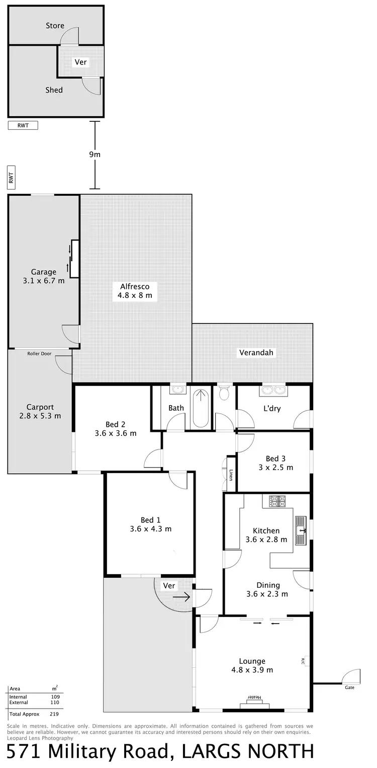 Floorplan of Homely house listing, 571 Military Road, Largs North SA 5016
