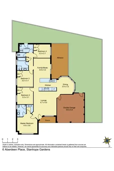 Floorplan of Homely house listing, 6 Aberdeen Place, Stanhope Gardens NSW 2768