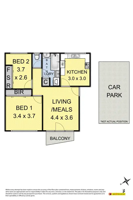 Floorplan of Homely apartment listing, 21/18 Station Road, Williamstown VIC 3016