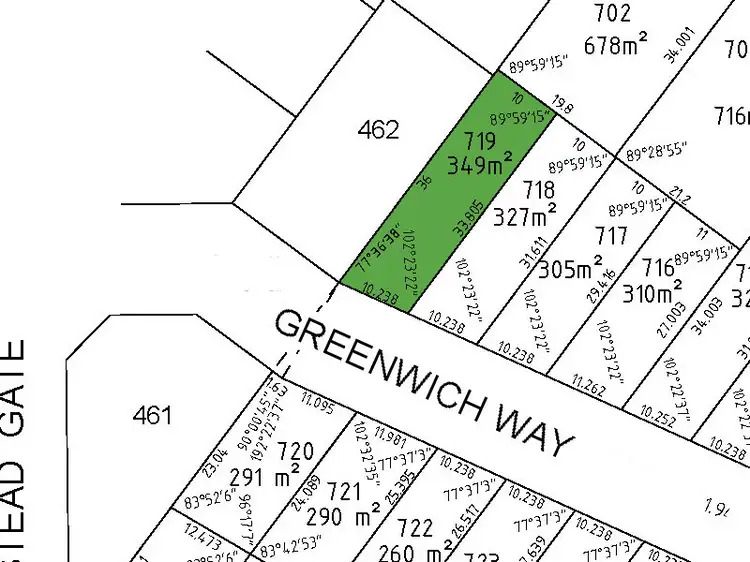 Floorplan of Homely land listing, Lot 722 Greenwich Way, Success WA 6164