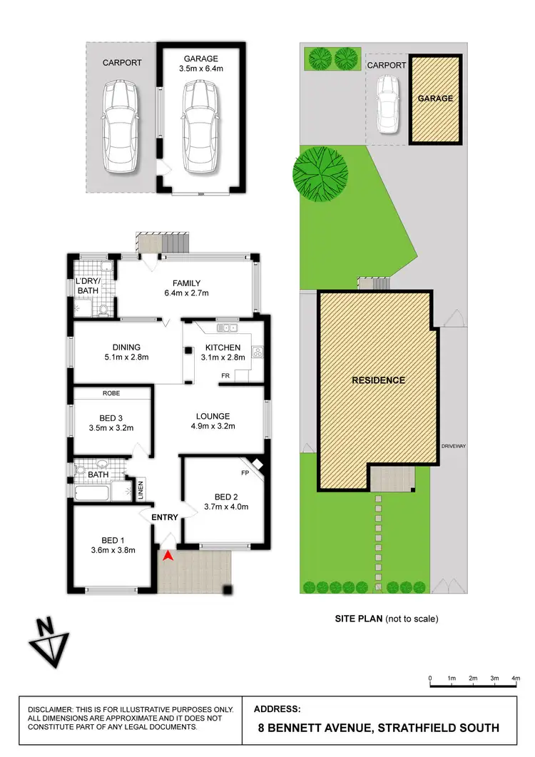 Floorplan of Homely house listing, 8 BENNETT AVENUE, Strathfield South NSW 2136