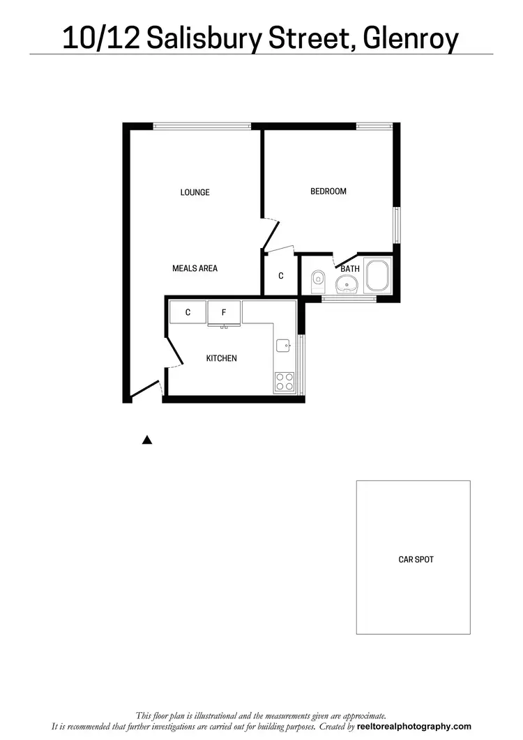 Floorplan of Homely apartment listing, 10/12 Salisbury Street, Glenroy VIC 3046