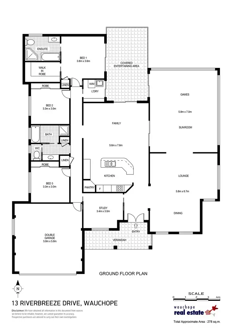 Floorplan of Homely house listing, 13 Riverbreeze Drive, Wauchope NSW 2446