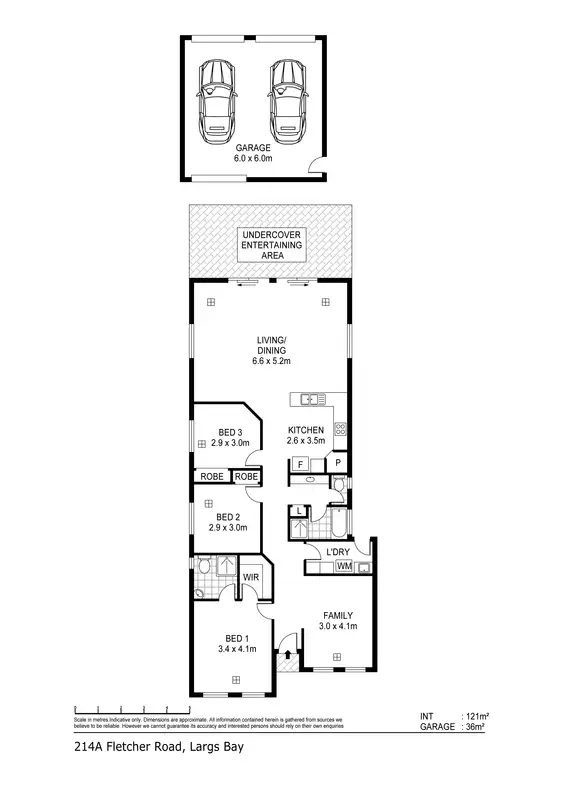 Floorplan of Homely house listing, 214A Fletcher Road, Largs Bay SA 5016