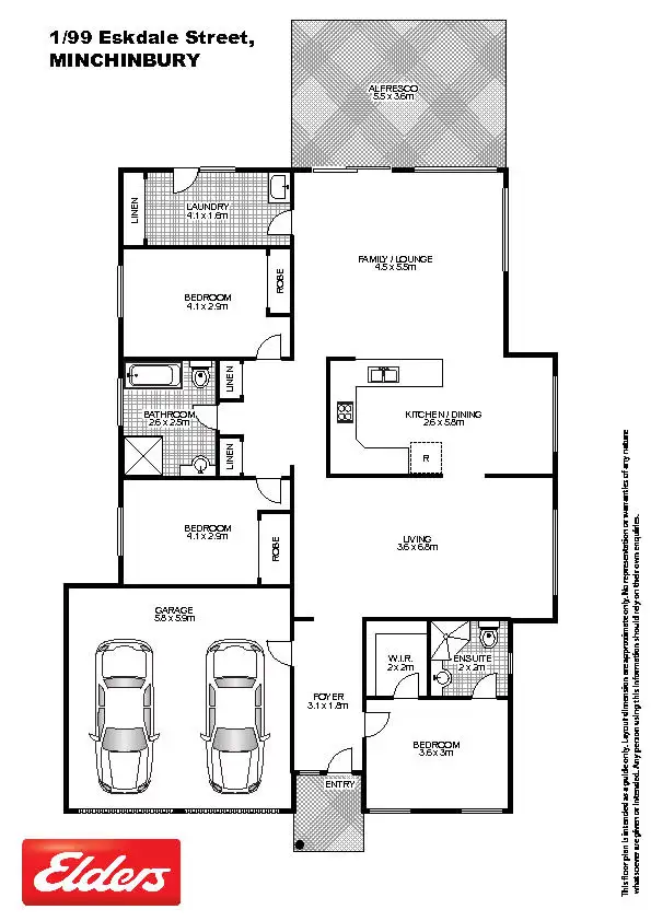 Floorplan of Homely house listing, 1/99 Eskdale Street, Minchinbury NSW 2770