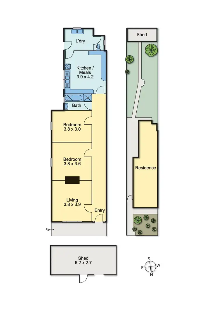 Floorplan of Homely house listing, 83 Roseberry Street, Ascot Vale VIC 3032