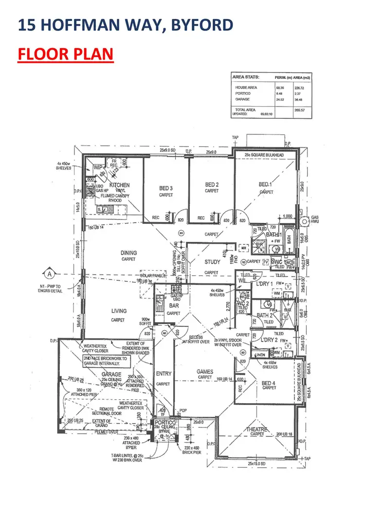 Floorplan of Homely house listing, 15 Hoffman Way, Byford WA 6122