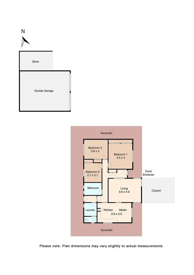 Floorplan of Homely house listing, 375 Clarendon - Lal Lal Road, Lal Lal VIC 3352