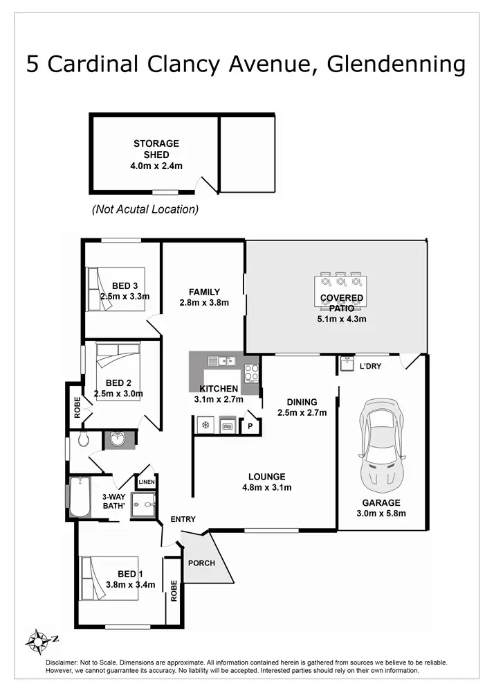 Floorplan of Homely house listing, 5 Cardinal Clancy Avenue, Glendenning NSW 2761