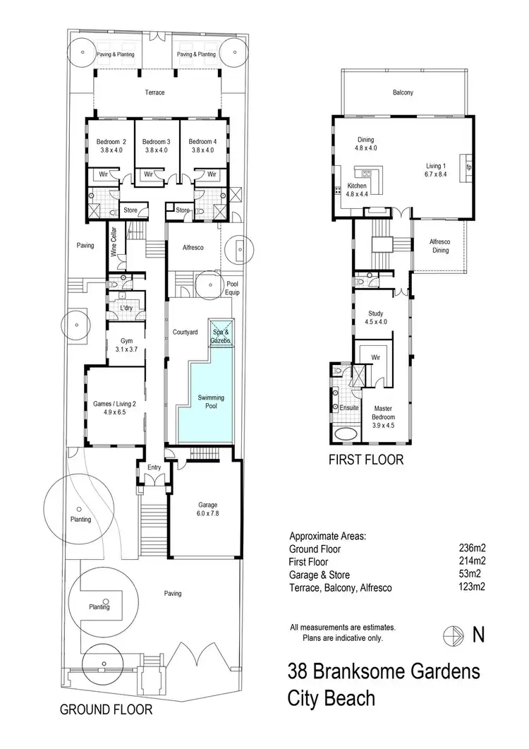 Floorplan of Homely house listing, 38 Branksome Gardens, City Beach WA 6015