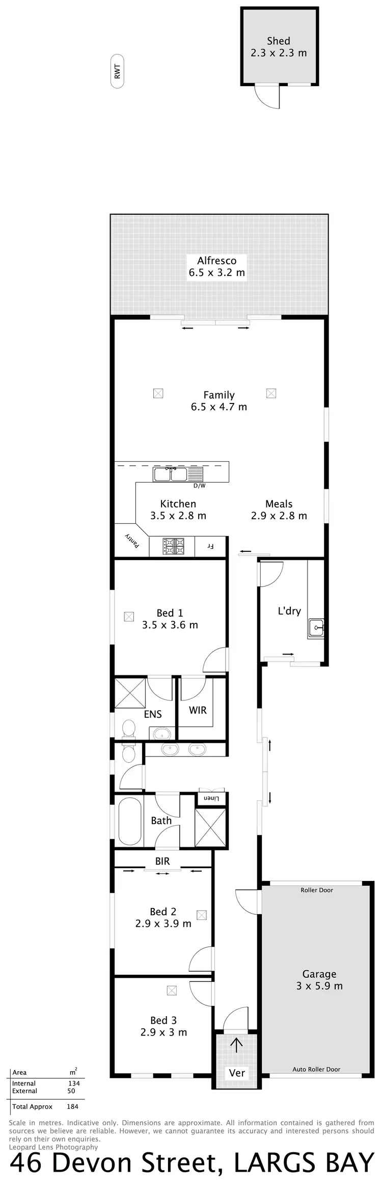 Floorplan of Homely house listing, 46 Devon Street, Largs Bay SA 5016