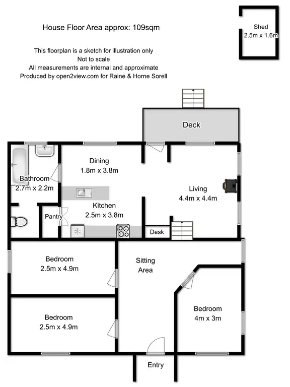 Floorplan of Homely house listing, 105 Lewisham Scenic Drive, Lewisham TAS 7173