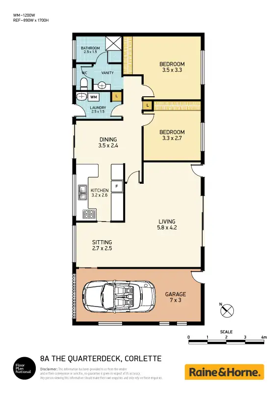 Floorplan of Homely house listing, 8a The Quarterdeck, Corlette NSW 2315