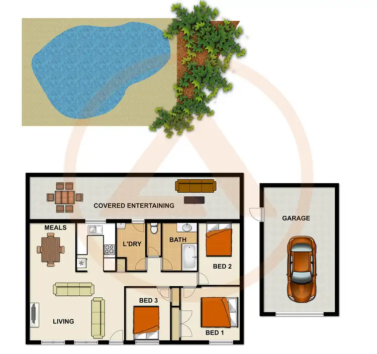 Floorplan of Homely house listing, 206 Herses Road, Eagleby QLD 4207