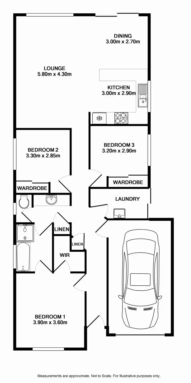 Floorplan of Homely house listing, 8 Blamey Place, Narellan Vale NSW 2567