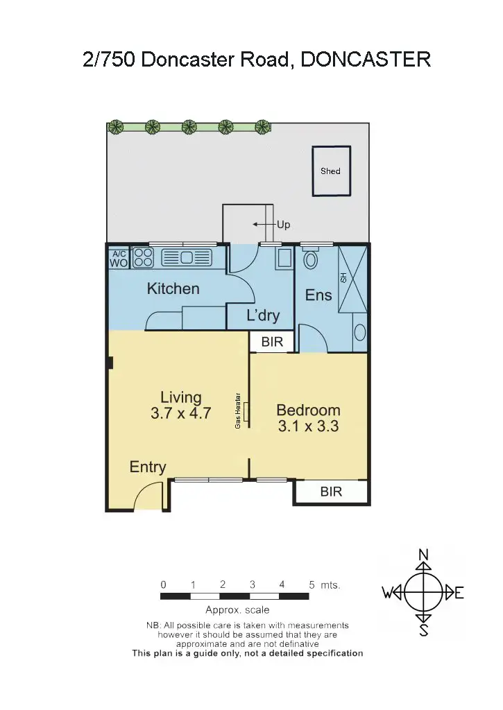 Floorplan of Homely unit listing, 2/750 Doncaster Road, Doncaster VIC 3108