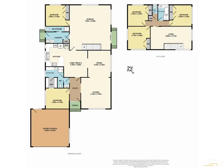 Floorplan of Homely house listing, 3 Beryl Court, Clarinda VIC 3169