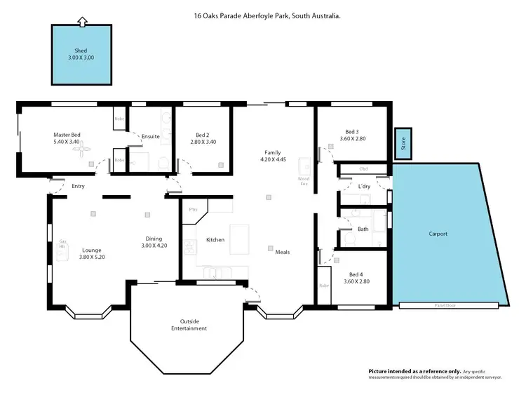 Floorplan of Homely house listing, 16 The Oaks Parade, Aberfoyle Park SA 5159