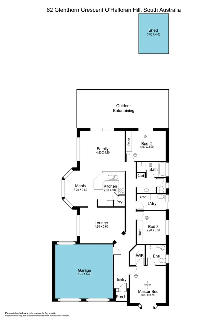 Floorplan of Homely house listing, 62 Glenthorn Crescent, O'halloran Hill SA 5158