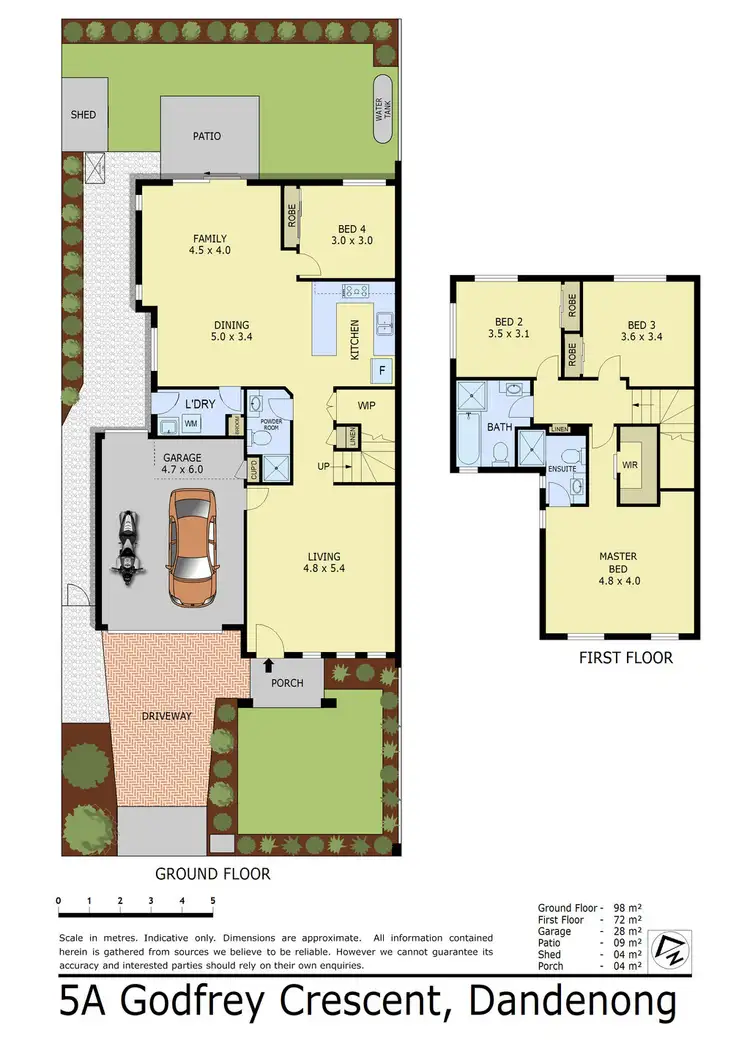 Floorplan of Homely townhouse listing, 5A Godfrey Crescent, Dandenong VIC 3175