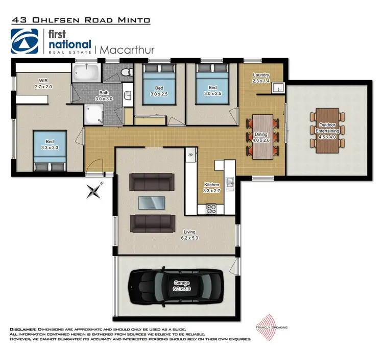 Floorplan of Homely house listing, 43 Ohlfsen Road, Minto NSW 2566