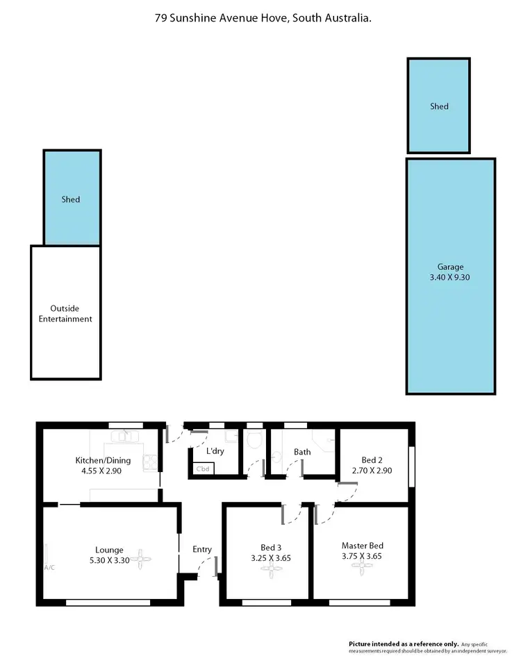 Floorplan of Homely house listing, 79 Sunshine Avenue, Hove SA 5048