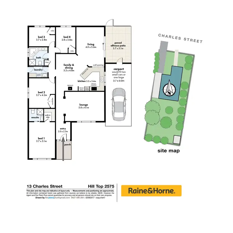 Floorplan of Homely house listing, 13 Charles Street, Hill Top NSW 2575