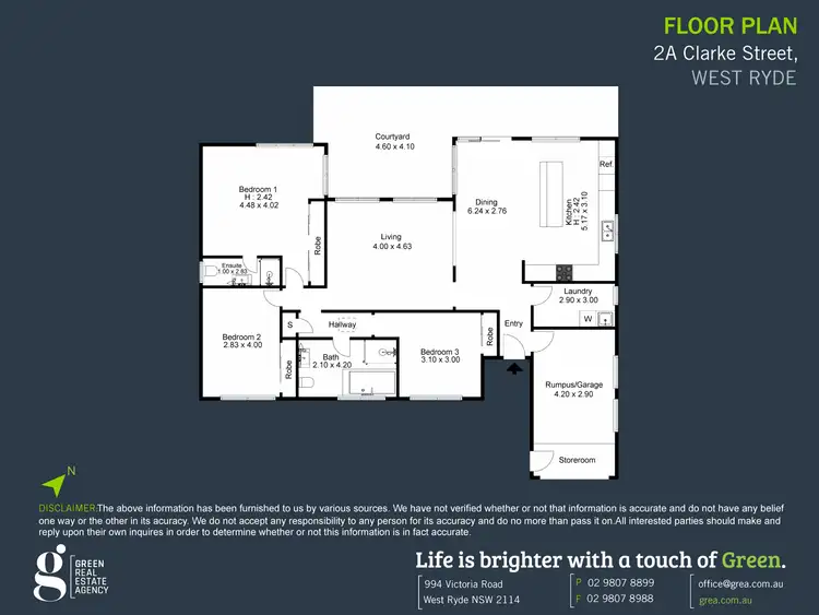 Floorplan of Homely house listing, 2A Clarke Street, West Ryde NSW 2114