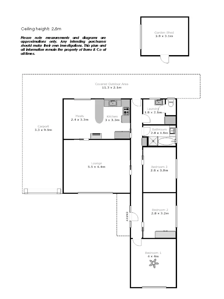 Floorplan of Homely house listing, 60 Eleventh Street, Mildura VIC 3500
