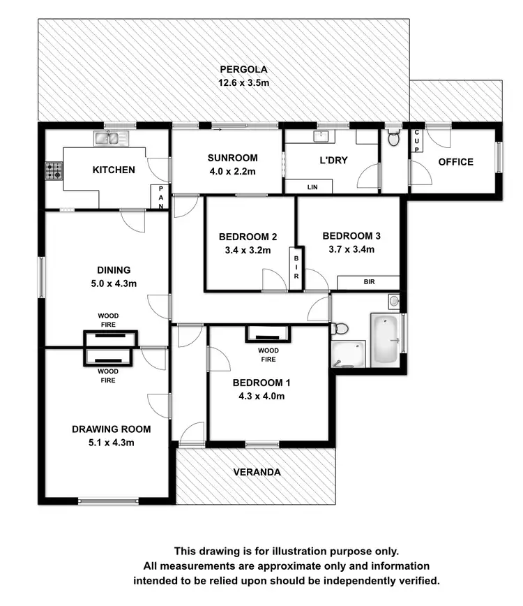 Floorplan of Homely rural property listing, 209 Glencoe West Road, Glencoe SA 5291