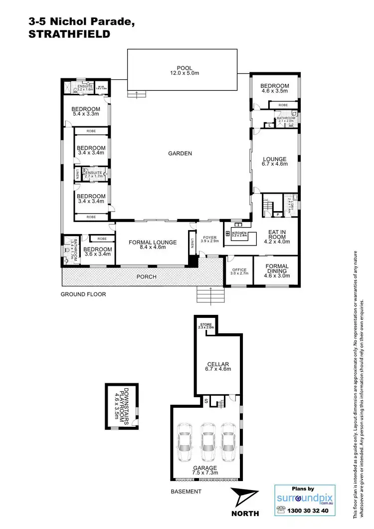 Floorplan of Homely house listing, 3-5 NICHOL PARADE, Strathfield NSW 2135